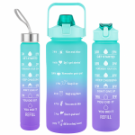 Extralink | 3in1 motivatsioonipudel | Sinise-lilla komplekt 2000 ml + 900 ml + 300 ml