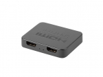 LANBERG HDMI-splitter 2x HDMI 4K + USB-C port + mustNote: The translation provided is a direct translation of the text, but it might not be the most natural or common way to express the idea in Estonian. A more natural translation could be "HDMI-spli ...