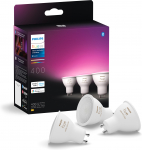 Philips Hue -LED-nutukarp, BT, valge ja vrviline atmosfr, GU10, 4,2 W, 3-pakend (929003666503)