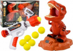 LEAN Toys Dinosaur Shooting Game Arcade Ball Gun Set