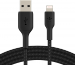 BELKIN BOOST CHARGE Lightning punutud USB-A kaabel, 2m, must (CAA002BT2MBK)