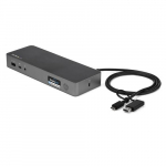 StarTech.com Universaalne arvutidokk, seerianals USB-C AND USB-A, kahe 4K DP AND HDMI, 60W PD, Mac / Windows / Chrome OS, 4x USB 5Gbps Hub, GbE