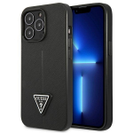 GUESS GUHCP14XPSATLK iPhone 14 Pro Max 6,7" must karbikott SaffianoTriangle Logo