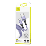 USAMS Kabel U52 USB-C 2A Kiirlaadimine 1m lilla/lilla SJ436USB04 (US-SJ436)