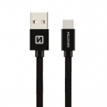 Swissten Tekstiil Universal Quick Charge 3.1 USB-C andmete ja laadimiskaabel 3m