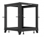 LANBERG Avatud 19" rack 12U, 600x6001100 mm, reguleeritav, must