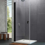 Huppe Design pure swing 900 mm h=2000 Black edition/ Clear glass AP