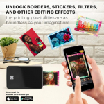 Kodak STEP Kohene mobiilfotoprintija Vrv ZINK 2x3'' 1 ppm, Bluetooth, Must