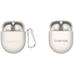CANYON TWS-6, Bluetooth-peakomplekt mikrofoniga, BT V5.3 JL 6976D4, Sagedusala: 20Hz-20kHz, EarBud aku 30mAh*2 + Laadimismbrise aku 400mAh, type-C kaabli pikkus 0,24m, Suurus: 64*48*26mm, 0,040kg, Bee