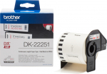 BROTHER Originaal DK2225 rullkleebis, must ja punane tekst valgel taustal, 62 mm (DK22251)