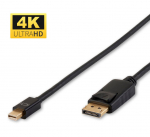 MicroConnect 4K Mini Displayport to Displayport 0.5m 1.2v Black,
