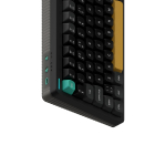 Nuphy Halo96 V2 mehaaniline klaviatuur, Obsidian Black, Lemon-llitid (0205069)