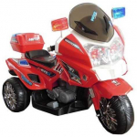 Lean Cars Police Motorcycle CH815 Red