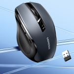 UGREEN MU006 Taimetuvad USB 2.4GHz 4000 DPI optiline hiir - Must - OUTLET