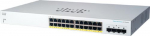 CISCO CBS220-24P-4G Managed L2 Gigabit Ethernet (10/100/1000) Power over Ethernet (PoE) 1U Valge