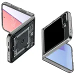 Spigen Airskin-komponent Samsung Galaxy Z Flip 6 jaoks - tumejas gray (Zero One Pattern mustr)