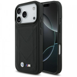 BMW Etui M Quilteeritud Logo MagSafe iPhone'ile 17 Pro must