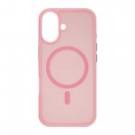 FoneKit Magneetkaameraga hilduv Soft Touch kaitsekarp, iPhone 17, roosa (6438148063283)