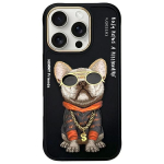 Nimmy etui iPhone 16 Pro Max 6.9" tarny/mustad prillid Cool Dog