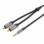 Vention 2xRCA kaabli (Cinch) pistik kuni 3,5 mm BCNBI 3 m (hall)
