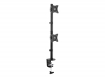 StarTech.com Vertical Desk Mount Dual Monitor Arm - For Monitors to 27 - Adjustable - Desk Clamp / Grommet-Hole Mount - Dual VESA Monitors - Black (ARMDUALV) Monteringsst 2 skrme 13-27