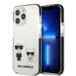 Karl Lagerfeld KLHCP13LTPEKCW iPhone 13 Pro / 13 6,1" kvakott biay/valge Karl AND Choupette