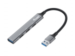 Equip 4-Port USB-A3.2-hbriigi 3xUSB-A 2.0/1xUSB-A3.2 5Gbps