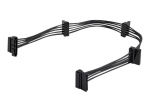 StarTech.com 15,7 tolli (400 mm) SATA toitejagaja adapterkaabel - M/F - 4x Serial ATA toitekaabli jagaja (PYO4SATA) Toitejagaja 40 cm must