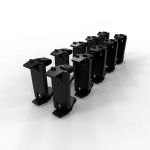 PATCHBOX Blind Panel 10pcs. PBXBLIND, Black,