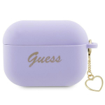 GUESS GUAP2LSCHSU AirPods Pro 2 (2022/2023) kate lilla/violett Silikoonist Charm Heart Collection