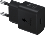 SAMSUNG 25W USB-C GaN laadija ja USB-C kaabel, must (EP-T2510XBEGEU)