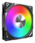 Montech METAL PRO 12 ARGB PWM arvutikorpuse puhuti 12 cm, must, 1 tk