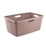 Laundry basket Jute 46L 59x39x26cm pink