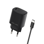 Beline Vrgutasu. 1x USB-C 20W + USB-C kaabel must/must PD 3.0 BLNCB20C