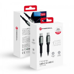 USB-C kaabel USB-C Forcell F-Energy QC4.0 PD 5A 240W Cafule 1,2 m C263 must