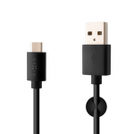 Fixed Andmeedastus- ja laadimiskaabel USB/USB-C pistikutega | Must
