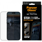 PanzerGlass Kvastatud klaas Stealth Ultra-Lai Fit Fastfit iPhone 17 Pro Max jaoks