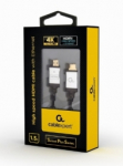 Gembird Valikus Plus HDMI mees - HDMI mees 2m Kestlik