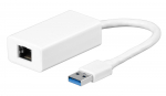 MicroConnect USB3.0 to Gigabit Ethernet RJ45 10/100/1000Mbps White