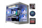 MDATA GAMING Ryzen 9 7950X3D 64GB 4TB SSD 1TB HDD RX 7700 XT NoOS White