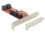 Delock PCI Express Card 10x SATA III int +Low Profile