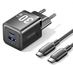 Vention MOBILE CHARGER WALL USB +CABLE/30W 2P TZ-FEQB0-EU-01