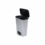 Pedal bin metallic Compatta 50L silver 8013183122461