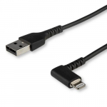 StarTech.com 6ft (2m) Kestlik USB A to Lightning kaabel - Must 90 iglas Aramid Kevadksit USB Tp A to Lightning Laadimis/Ssteemkaabel - Apple MFi Sertifitseeritud - iPhone