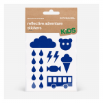 Reflective stickers for children BOOKMAN Reflective Adventure Stickers, Blue
