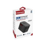 Promate TripMate-36W Multi-Port Wall Charger 36W EU / US / UK / AU