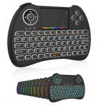 Fusion compact wireless keyboard with touchpad and colorful backlight for Android | iOS | TV | PC