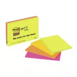 Post-It Mrkmete kleeplapid, Super kleepuvad 200x149mm, sortitud vrvides, 4 tk/pakend.