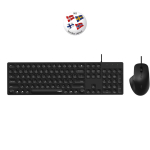 RAPOO Keyboard/Mice Set NX8020 Wired USB Black