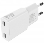 4smarts Vrgulaadija FlatPlug Slim Dual 30W GaN 2xUSB-C valge